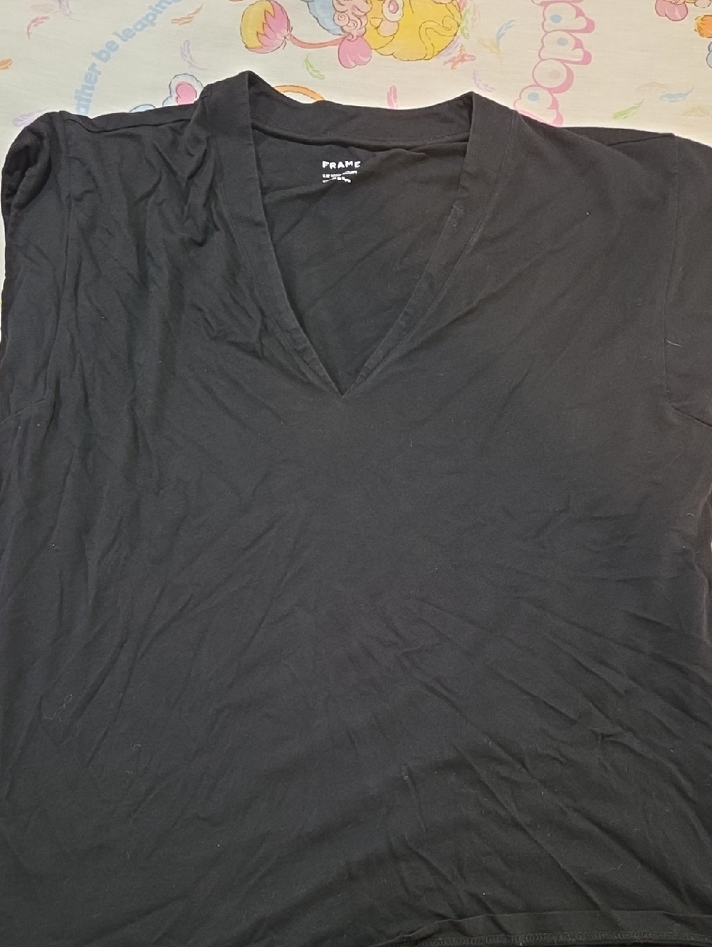 Frame Denim Le Mid Rise V neck T Shirt Medium